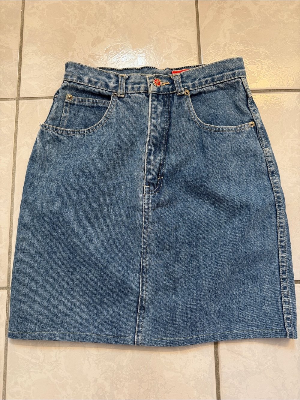 Coca Cola Red and Blue Denim Pocket Detail